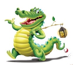 Как леопард у крокодила добычу украсть пытался