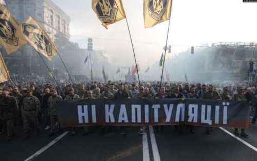 Марши против мира показали слабость Зеленского