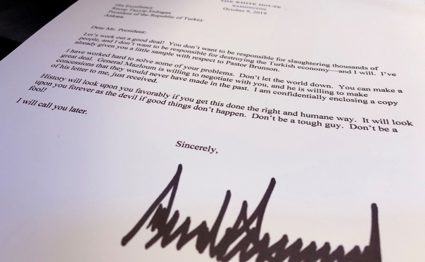 Би-би-си узнала о выброшенном Эрдоганом письме Трампа