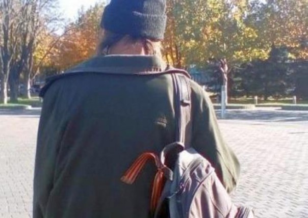 Днепровский кастрюлеголовый задержал и передал полиции монаха с георгиевской ленточкой