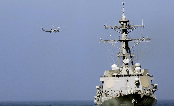 Один вертолёт альянса вывел из строя эсминец УРО НАТО