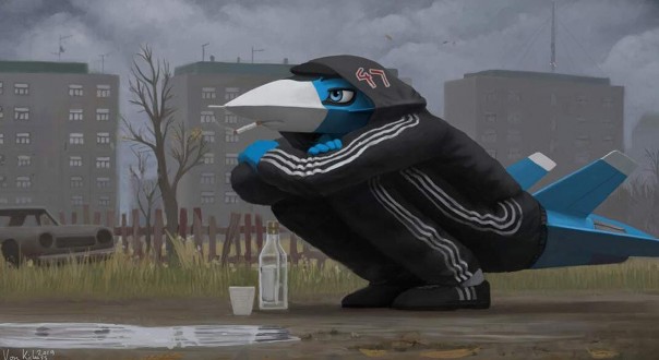 Авиакуны и бронетянки: как японский художник очеловечил железо