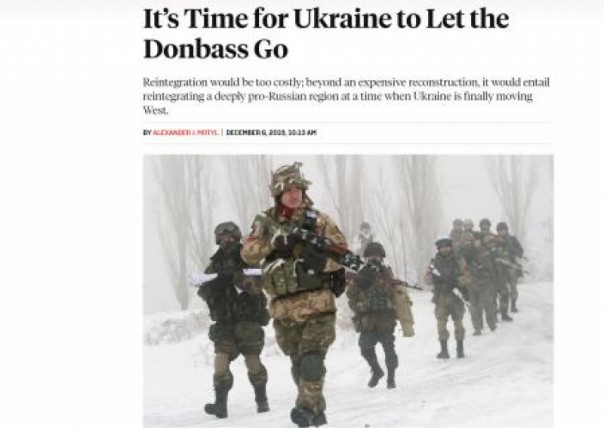 «Foreign Affairs»: Украине пора отпустить Донбасс