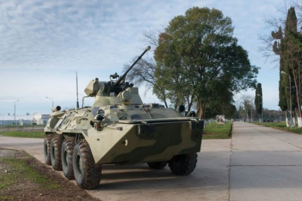 На российскую базу в Абхазии поступило 150 единиц новейшего вооружения