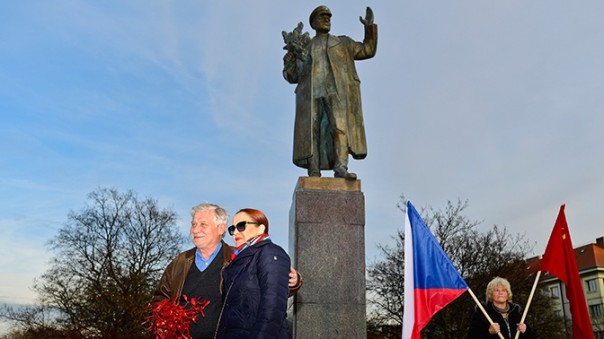 В Праге прошла акция памяти у монумента маршалу Коневу