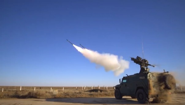 Военные показали испытания новейшей зенитной ракетной системы