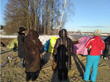 Живой щит: противники строительства МСЗ разбили палаточный лагерь