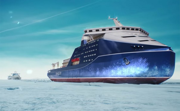 Медведев перед уходом выделил 127 млрд руб. на атомный ледокол