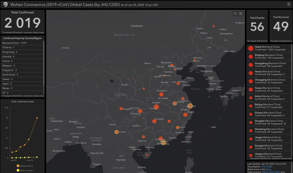 Онлайн-статистика по китайскому коронавирусу | Число жертв коронавируса 2019-nCoV стремительно растет