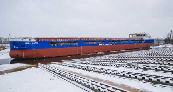 В Нижнем Новгороде спустили на воду 14-й по счету сухогруз проекта RSD59