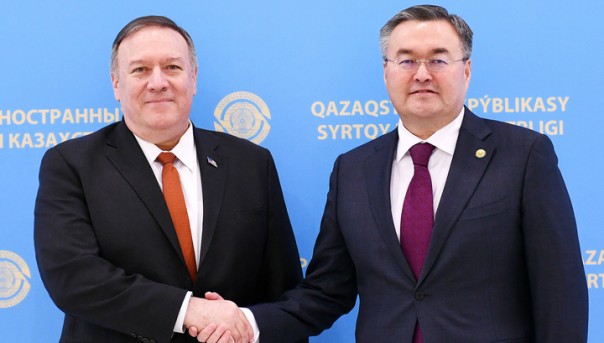 Помпео в Казахстане рассказал о сотрудничестве и поддержке реформ