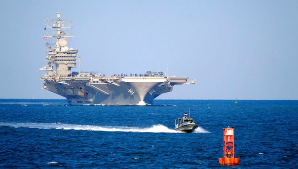 Атомный авианосец ВМС США вошел в Средиземное море