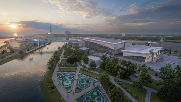 На Безымянном полуострове Санкт-Петербурга появится театр, сцена на воде и учебно-спортивный комплекс