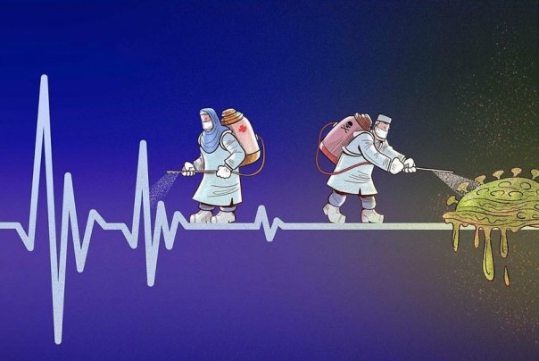 Тема эпидемии коронавируса в работах иранского художника Алирезы Пакдела