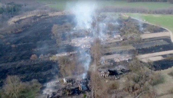 Поджигатель сухой травы спалил в Белоруссии свою деревню