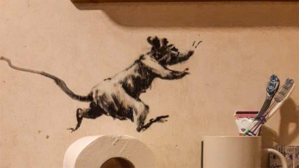 Бэнкси создал арт-объект на тему самоизоляции во время пандемии