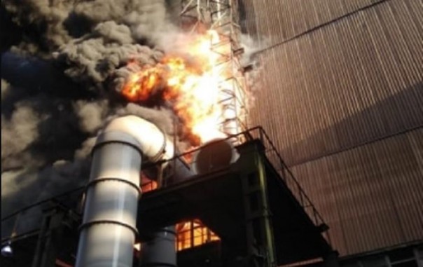 В Мариуполе на меткомбинате произошел пожар