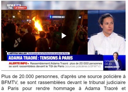 Сначала в США, далее везде: В Париже больше 20 тысяч вышли на митинг против полицейского произвола. На улицах огонь и баррикады