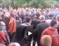 Шахтеры компании Рината Ахметова «ДТЭК Добропольеуголь» вышли на протест