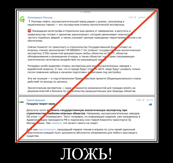 Продолжается раскачка истерии вокруг крупнейших федеральных проектов в России