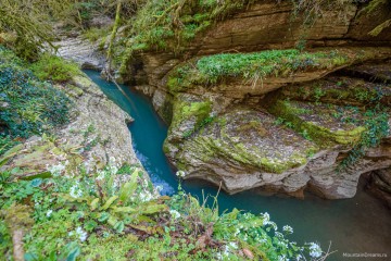 Красивый каньон реки Псахо