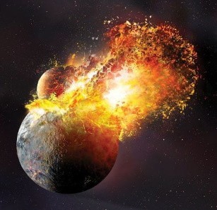 Что происходит с атмосферой при столкновении планет