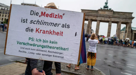 Это другое (тм): берлинская полиция разогнала демонстрацию "День свободы", 130 человек арестовано