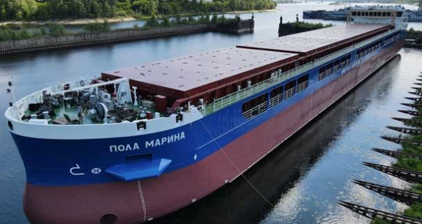 Состоялся спуск на воду сухогруза проекта RSD59 «Пола Марина» | На Невском ССЗ спущено на воду грузопассажирское судно проекта PV22 «Павел Леонов»