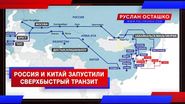 Четыре дня: Россия и Китай запустили сверхбыстрый транзит. Руслан Осташко