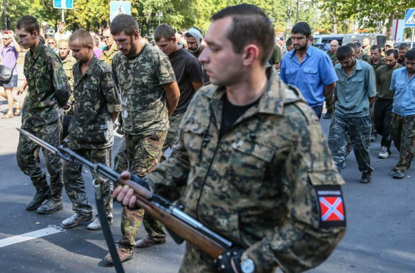"Парад ко дню независимости Украины" в Донецке 24.08.14