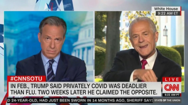 Ведущий CNN прервал интервью с помощником президента США