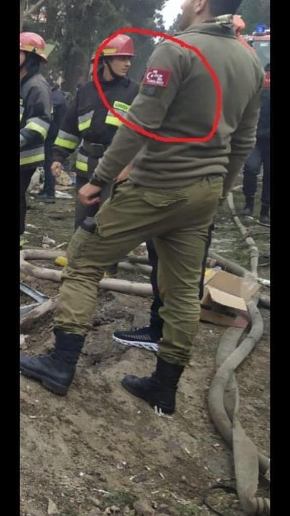 Турецкий военный в Гяндже