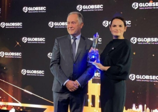 Тихановская похвасталась наградой GLOBSEC-2020