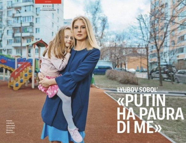 "Путин меня боится" - Люба Соболь в интервью итальянской газете «Corriere della Sera»