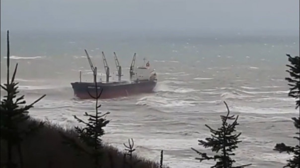 Сухогруз с 20 членами экипажа терпит бедствие у берегов Сахалина