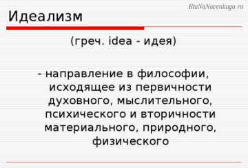 Идеализм и материализм. Александр Роджерс