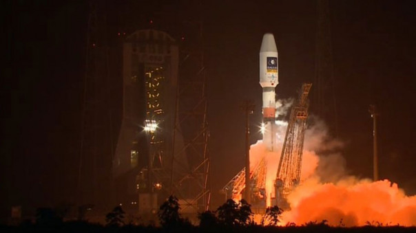 Ракета "Союз" со спутником Falcon Eye стартовала с космодрома Куру