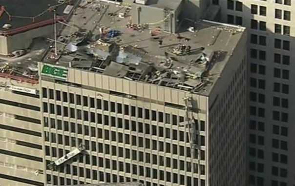 Взрыв в бизнес-центре Балтимора, десятки пострадавших, обвалилась крыша