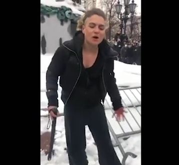 Приехала с Украины помайданить в Москве, но что-то пошло не так