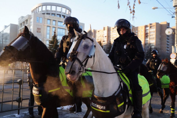 "Гражданина какой страны судят?!". К суду по делу Навального пришли 20 представителей посольств разных стран, начались первые задержания