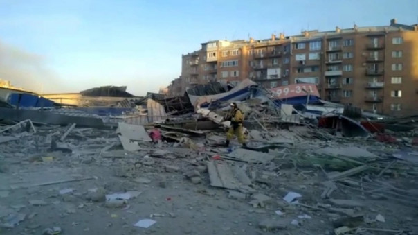 Мощный взрыв прогремел в супермаркете во Владикавказе