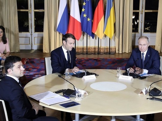 Киев раскритиковал переговоры Путина, Меркель и Макрона без Зеленского