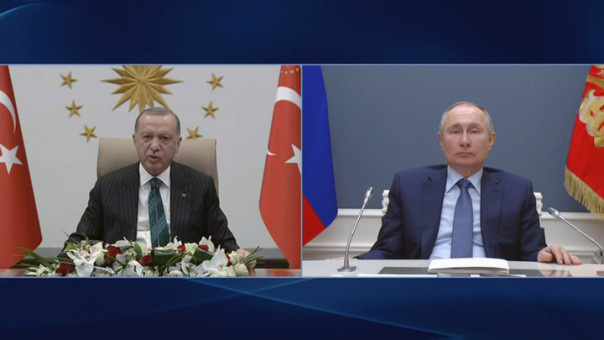 Путин и Эрдоган дали старт строительству третьего блока атомной электростанции "Аккую"