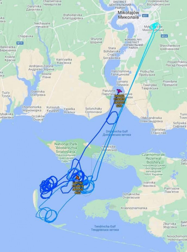Киев применил дроны Bayraktar для отработки задач над Черным морем