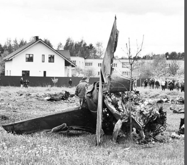 Появилось видео момента вчерашней катастрофы учебно-боевого самолета Як-130 в Белоруссии