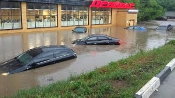 Рязань ушла под воду из-за сильных ливней