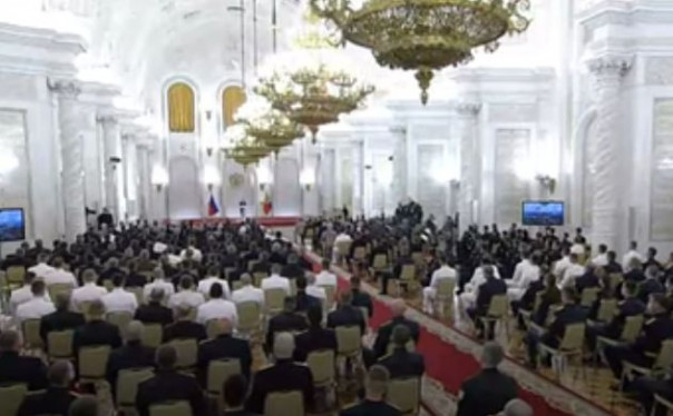 Встреча Путина с выпускниками высших военно-учебных заведений России