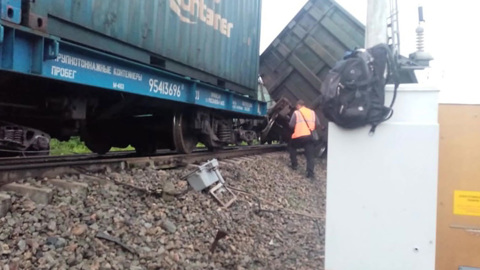 В Забайкалье сошли с рельсов 34 грузовых вагона