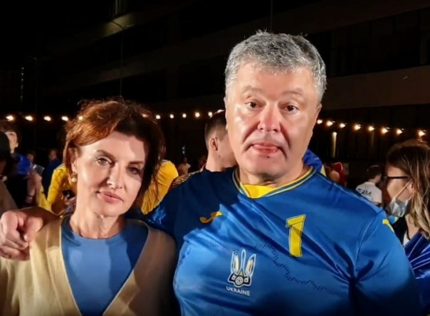 Порошенко на футболе