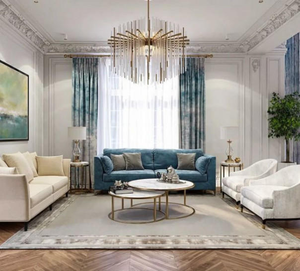 С чем комбинировать портьеры: рулонные шторы, римские или тюль?